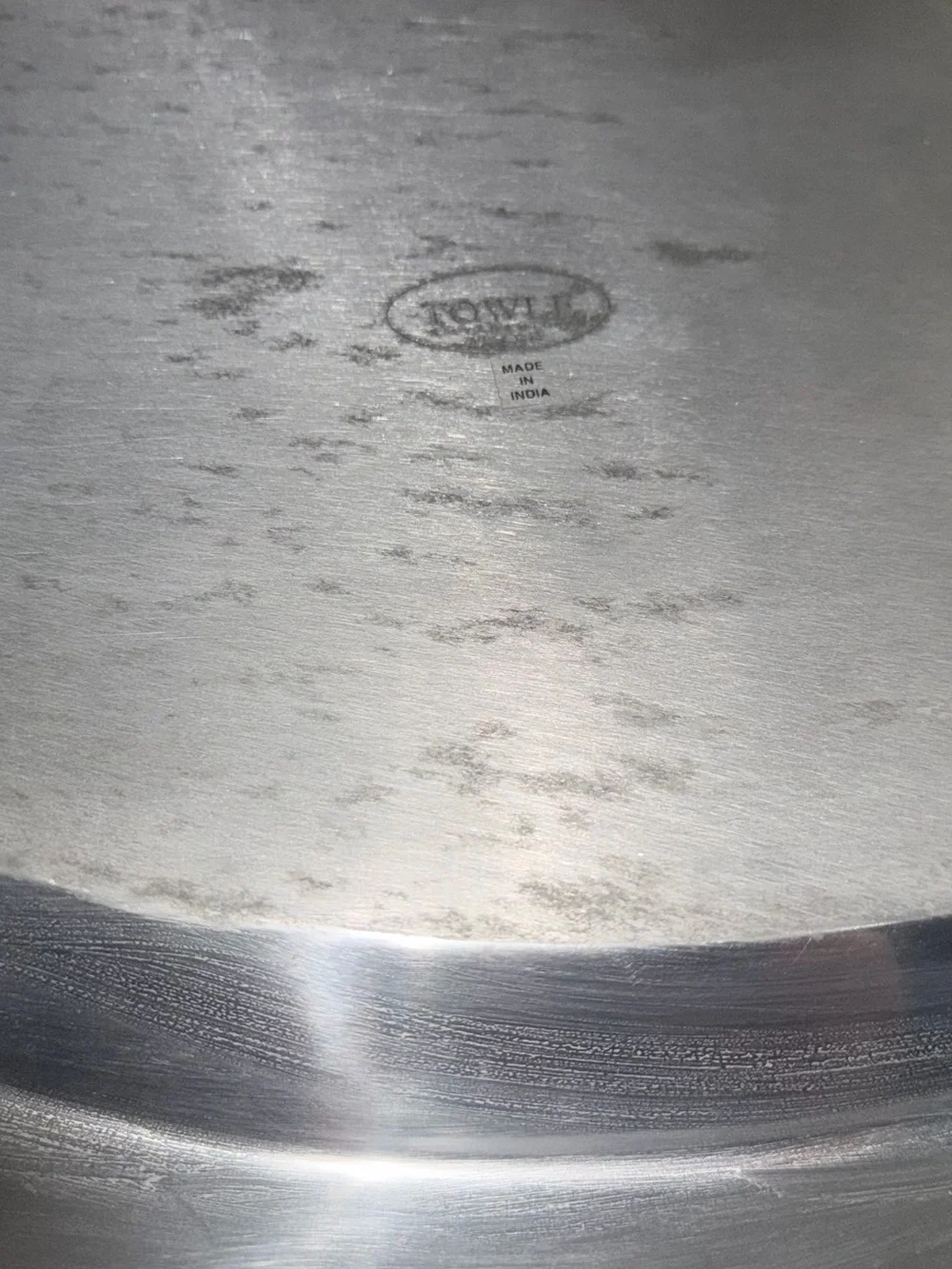 VTG Towle Silversmiths oval serving platter featuring a mother of pearl inlay
